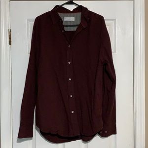 Maroon Button down